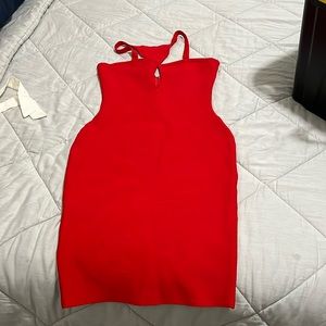 Red bandage dress